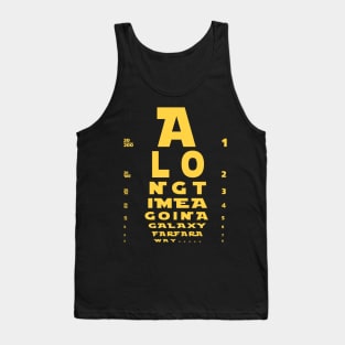 Snellen Chart Wars Tank Top